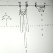 Catty on the clothes line